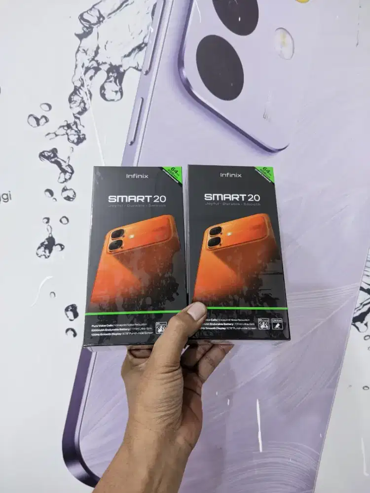 Fast respon WA Infinix Smart 20 4+4/128 Garansi resmi 1thn