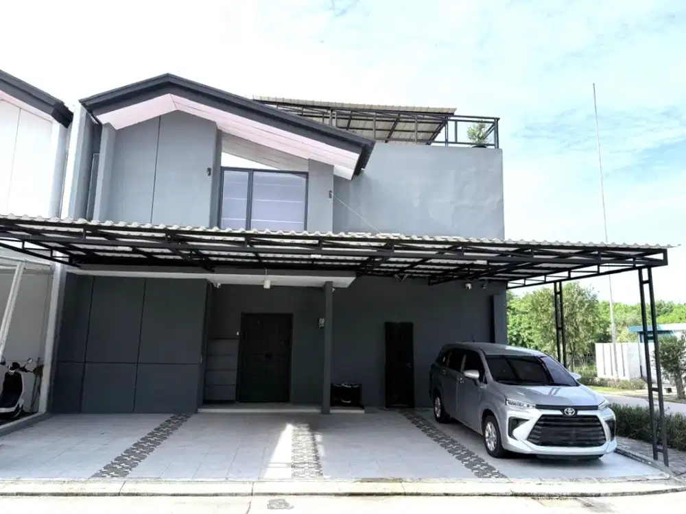 Rumah Cluster Silvercreek Waterfront Estate 2lt luas 149m type 4KT Lippo Cikarang