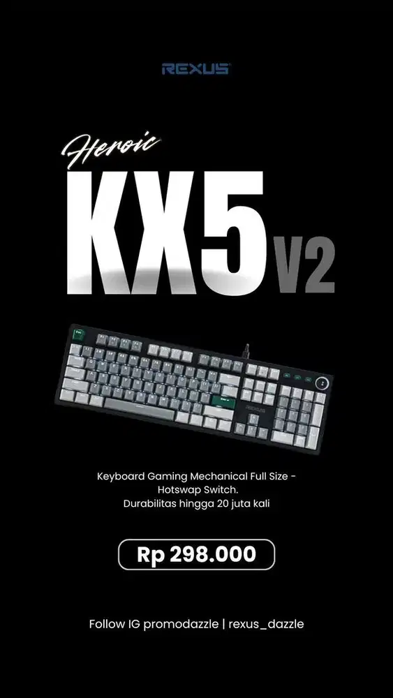 Rexus keyboard mechanical Kx5 V2