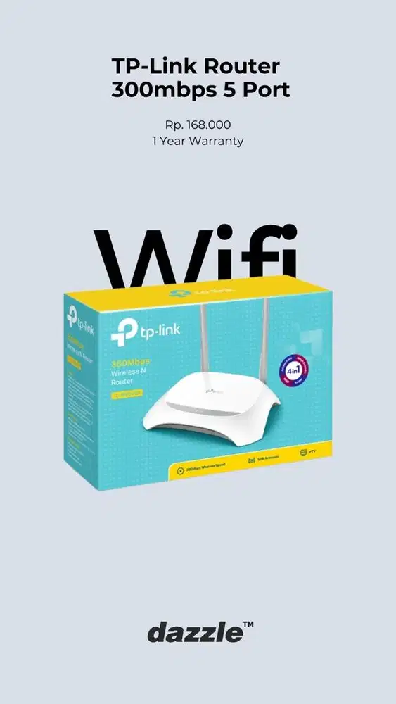 ROUTER WIFI TPLINK GARANSI 1 TAHUN