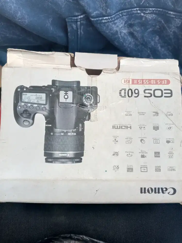 DIJUAL KAMERA CANON 60D LENSA FIX CANON 50MM