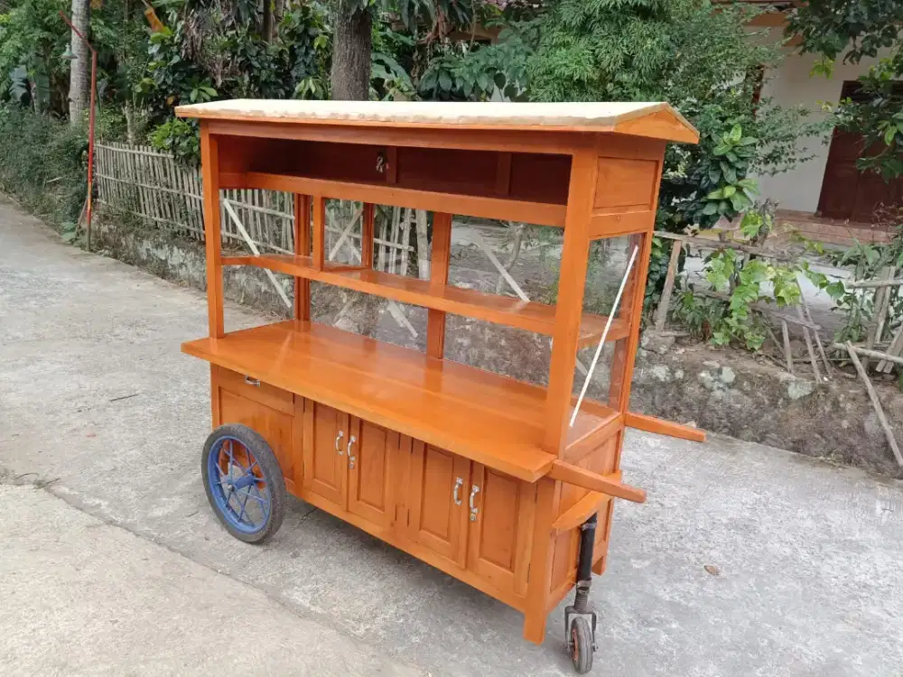 Gerobak Angkringan Bakso Mie Ayam PeceL Bubur Sate Martabak Ronde dlL