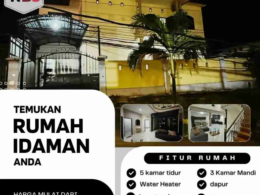 DIJUAL RUMAH 2 LANTAI MEGAH DAN ELIT LOKASI GATSU TIMUR