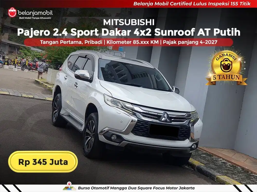 [ GARANSI 5TH ] Mitsubishi Pajero 2.4 Sport Dakar 4x2 AT 2018/2019