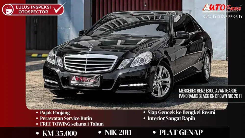 Mercedes Benz E300 Avantgarde Panoramic Black on Brown NIK 2011