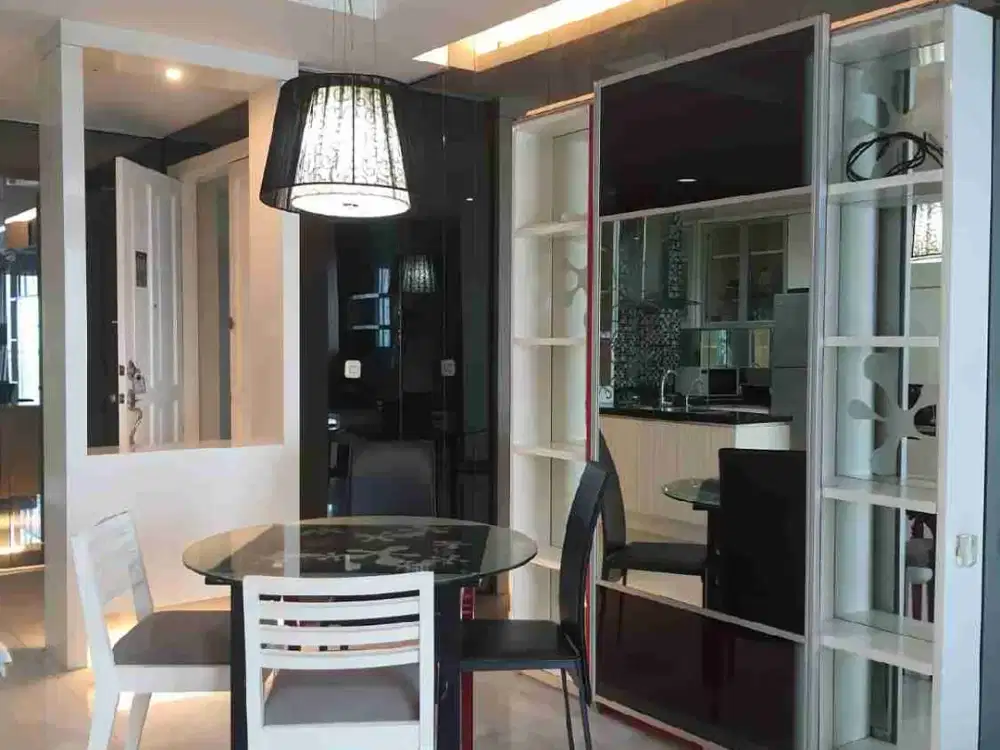 di sewakan apartemen frenchwalk moi Lyon garden 2 kamar tidur furnish kelapa gading
