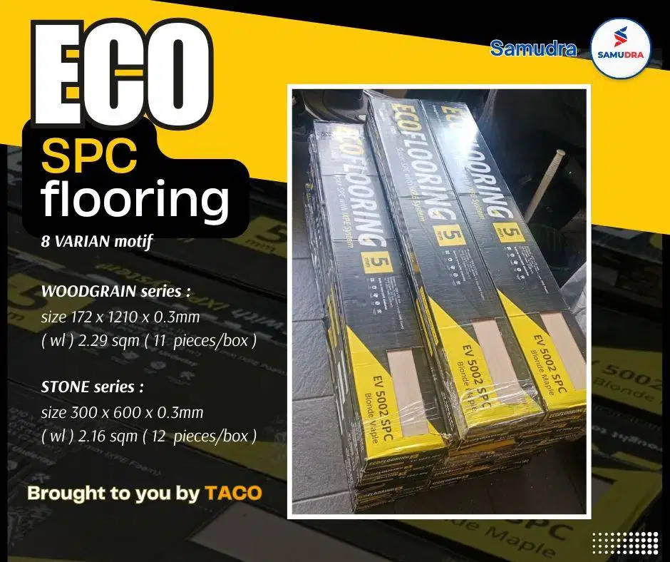 ECO SPC lantai tebal 5mm per box