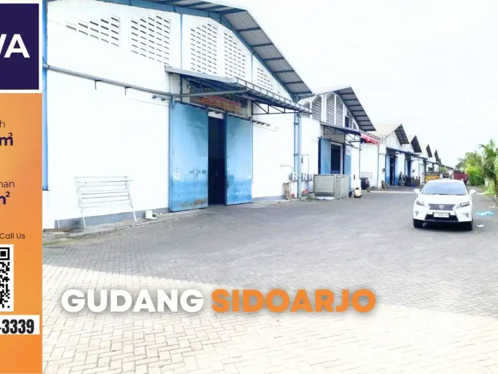 disewakan gudang luas 1.000 m2 Waru - Taman Sidoarjo
