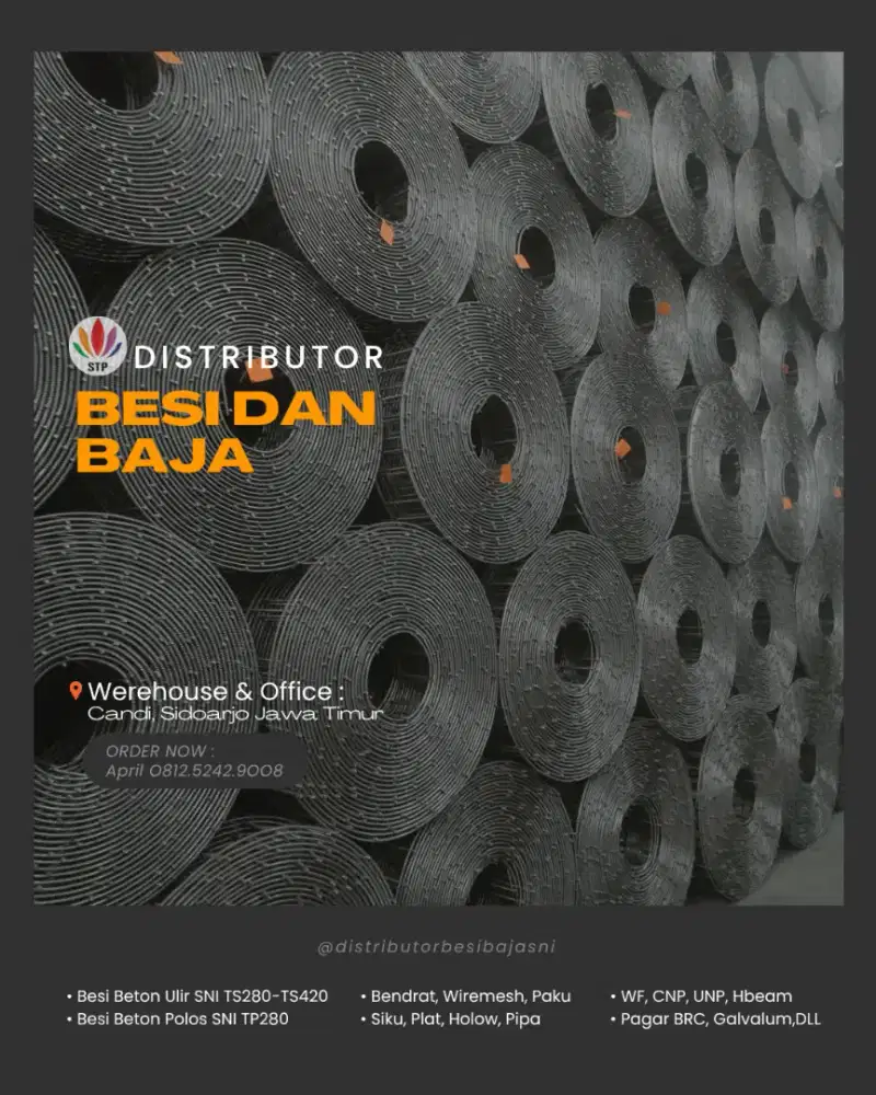 Wiremesh lembar dan rol ready murah