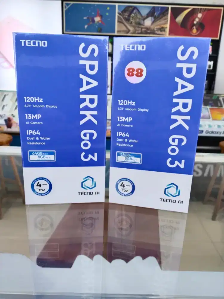 TECNO Spark GO 3 , 4GB/64GB , 4GB/128GB Garansi Resmi