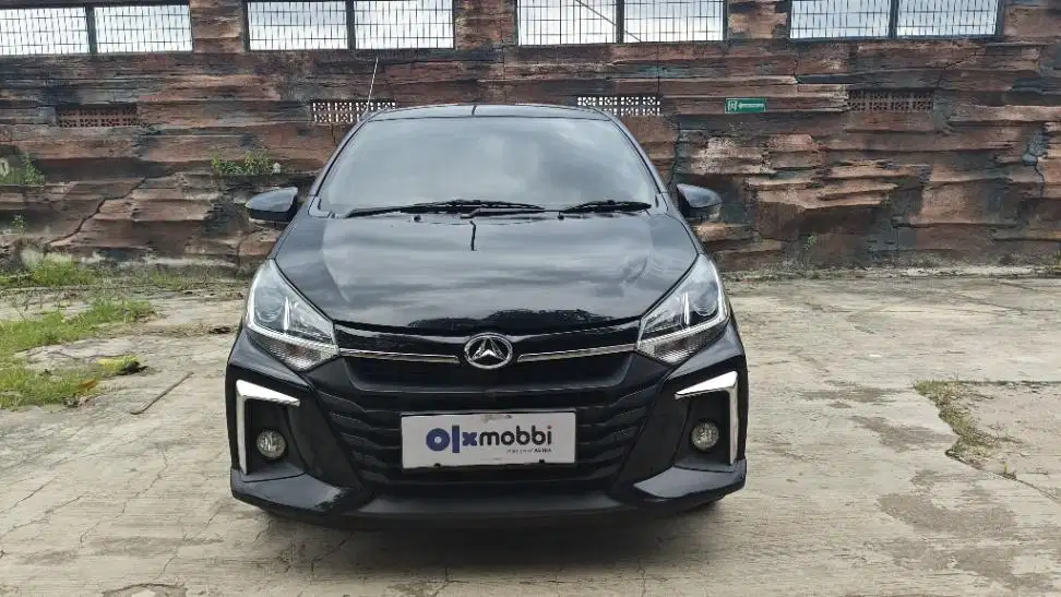 DP MURAH Daihatsu Ayla 1.2 R Bensin-AT 2021 Hitam CAJND