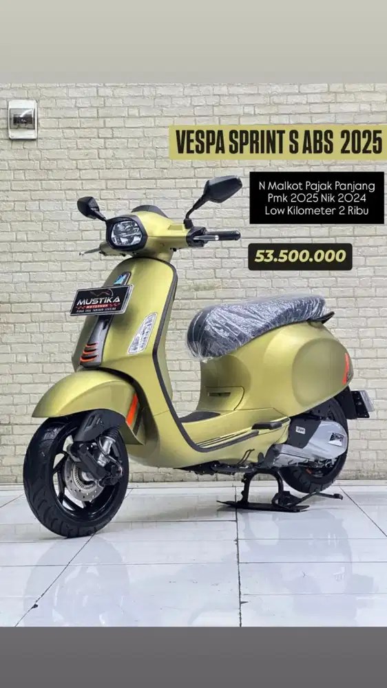 TERMURAH‼️Vespa Sprint S150 ABS Pmk 2025 Green Favorit