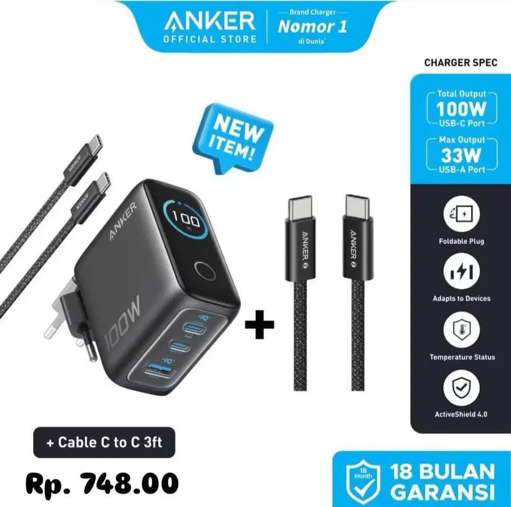 CHARGER ANKER 100W