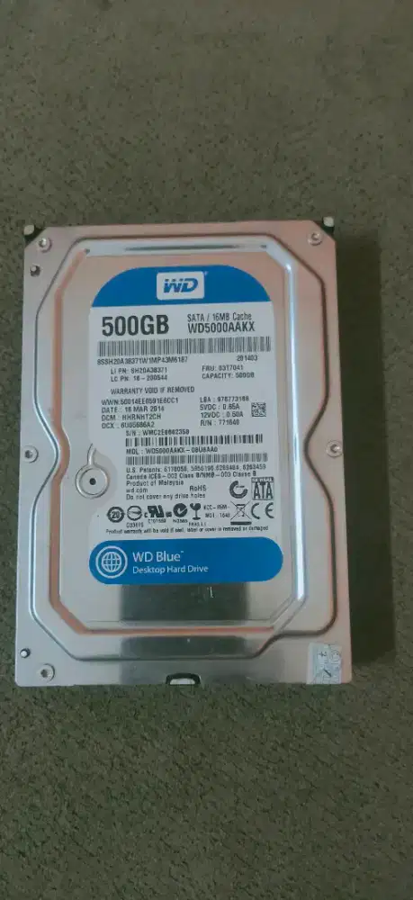 HDD PC WD 500gb Normal sentinel 100/100