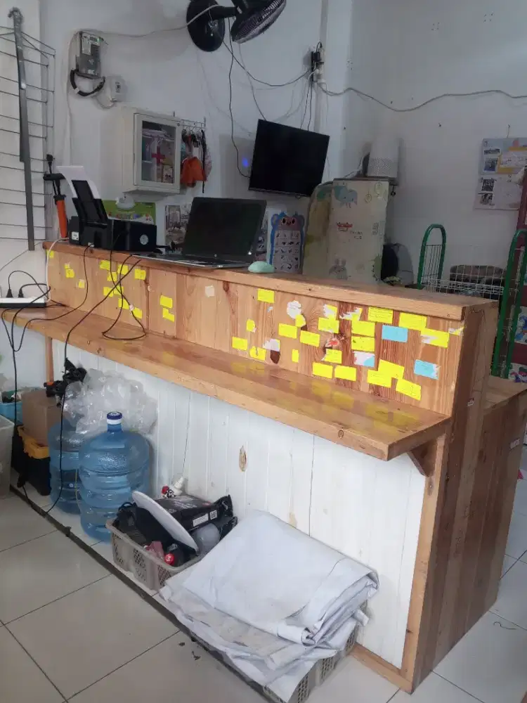 DIJUAL SECOND MEJA BAR / MEJA RESEPSIONIS / MEJA JUALAN / MEJA KASIR