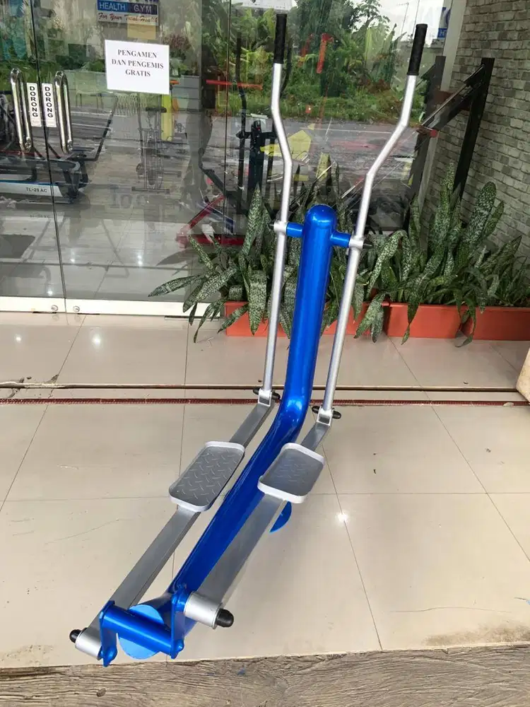Jual alat fitness outdoor eliptical machine-alat gym taman outdoor