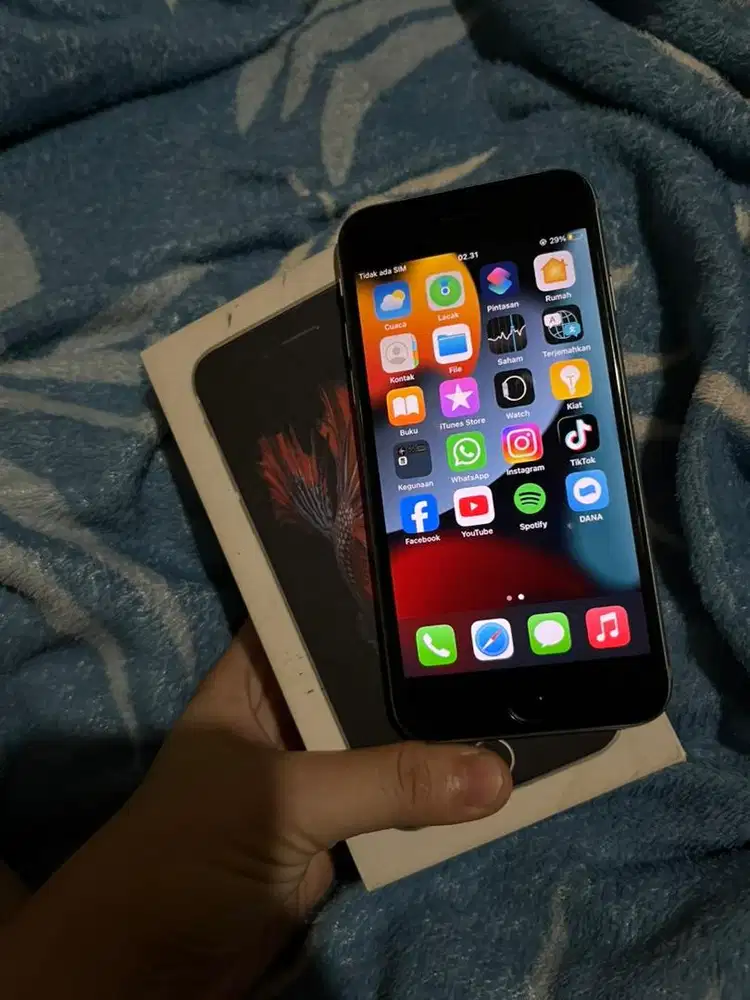 iphone 6s 64gb permanen fullset normal no minus