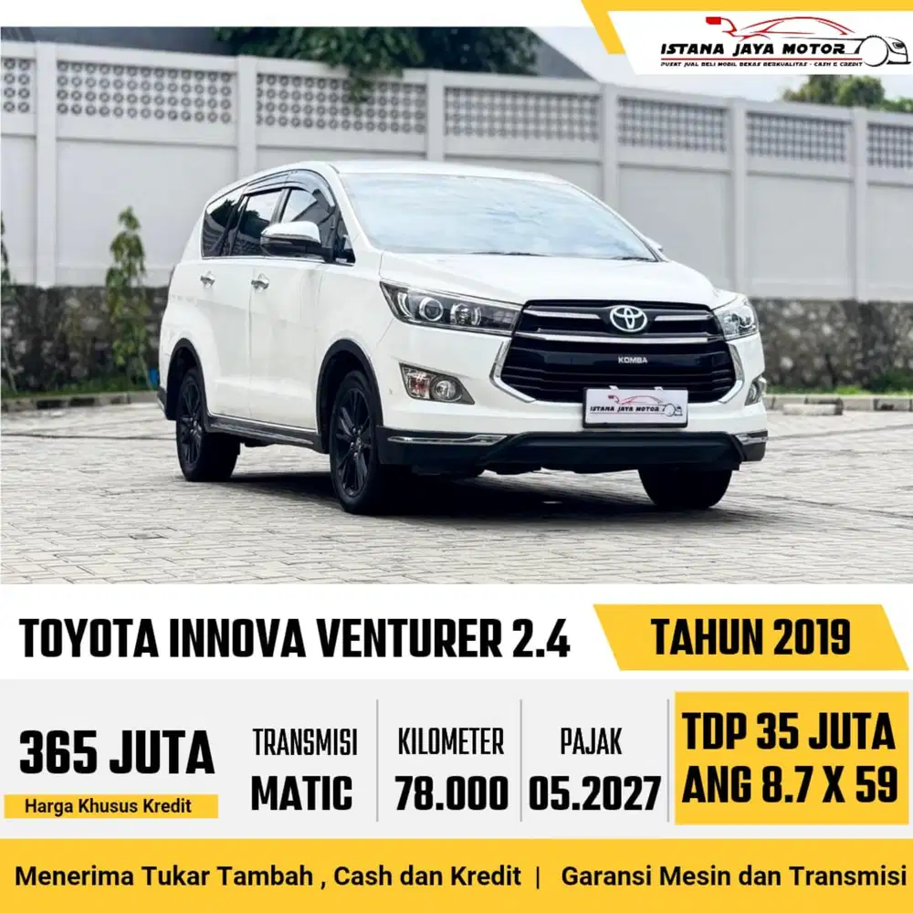 Toyota Venturer Diesel AT th 2019 #istana jaya motor