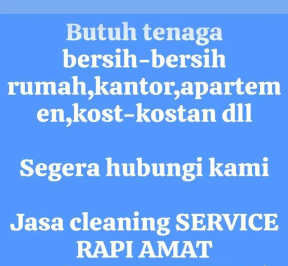 Jasa cleaning servis RAPI AMAT