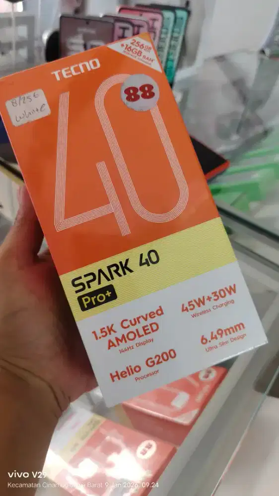 Tecno Spark 40 pro plus 8+8/128 edge AMOLED baru spesial promo