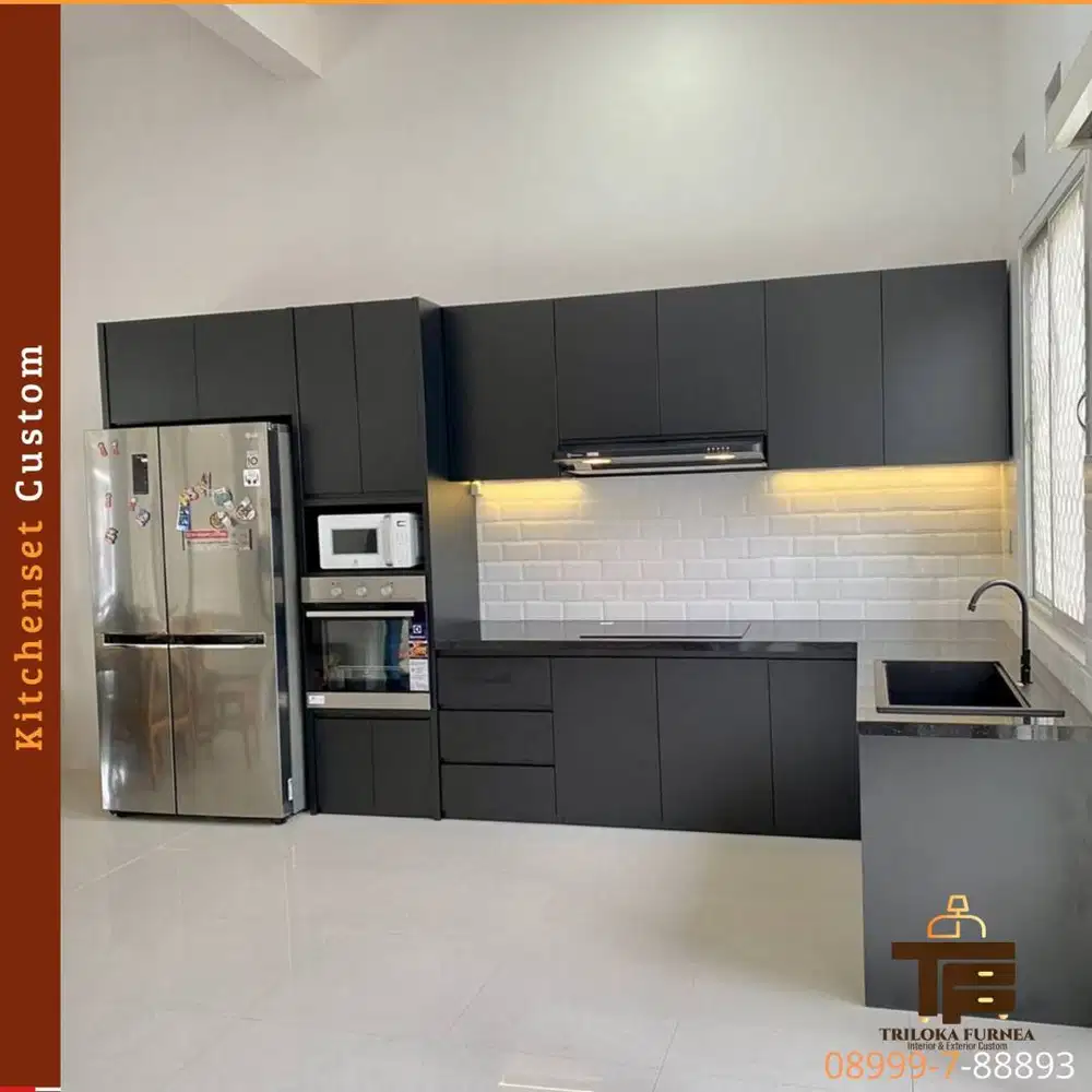 Kitchen Set Custom Minimalis Modern | Triloka Furnea | Free Desain