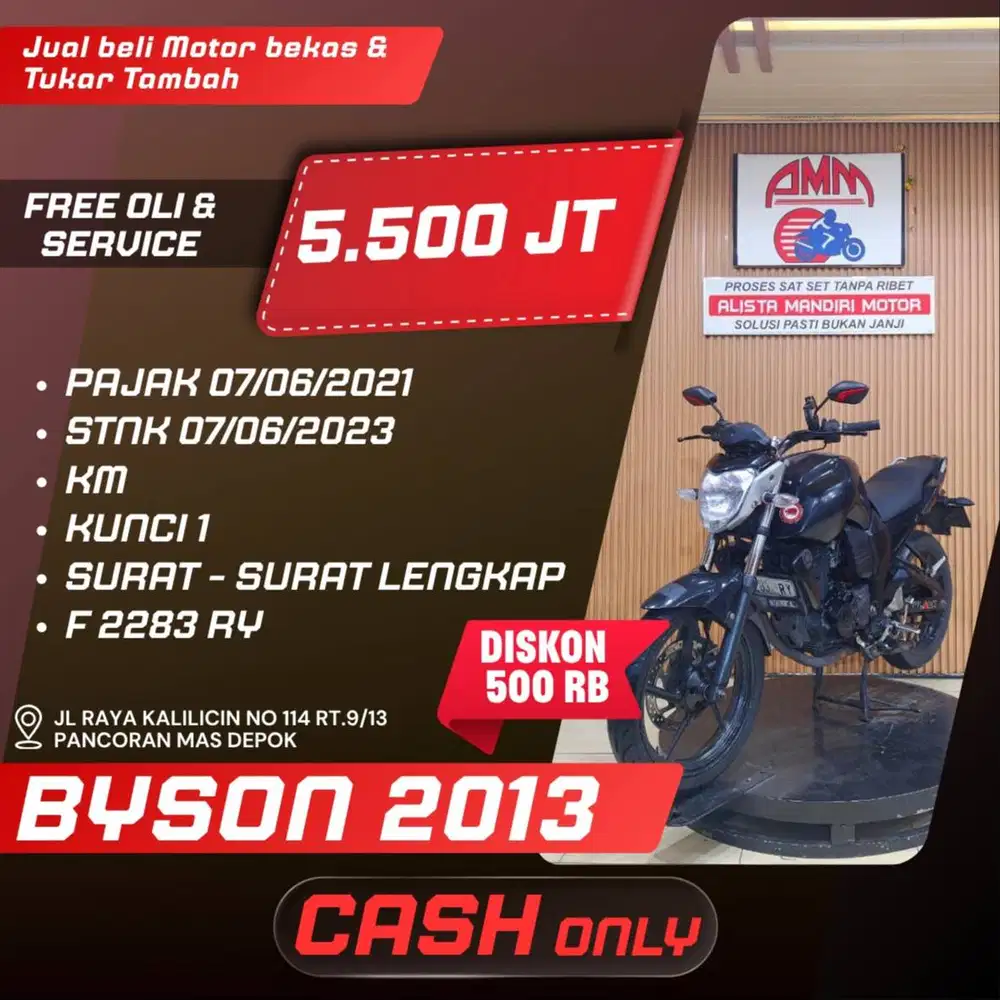 BYSON 2013 PAJAK HIDUP CASH ONLY SPAYLATER KREDIVO TOKOPEDIA CC ALISTA