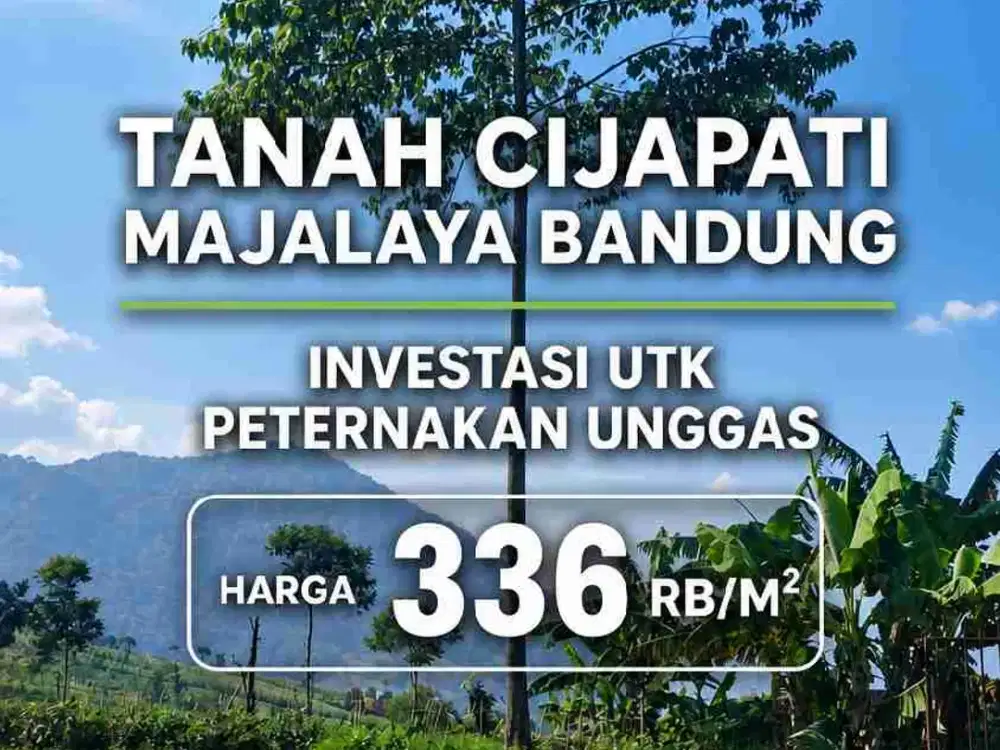 Tanah Cocok Untuk Peternakan Unggas @Cijapati Dekat Cicalengka Majalaya Bandung