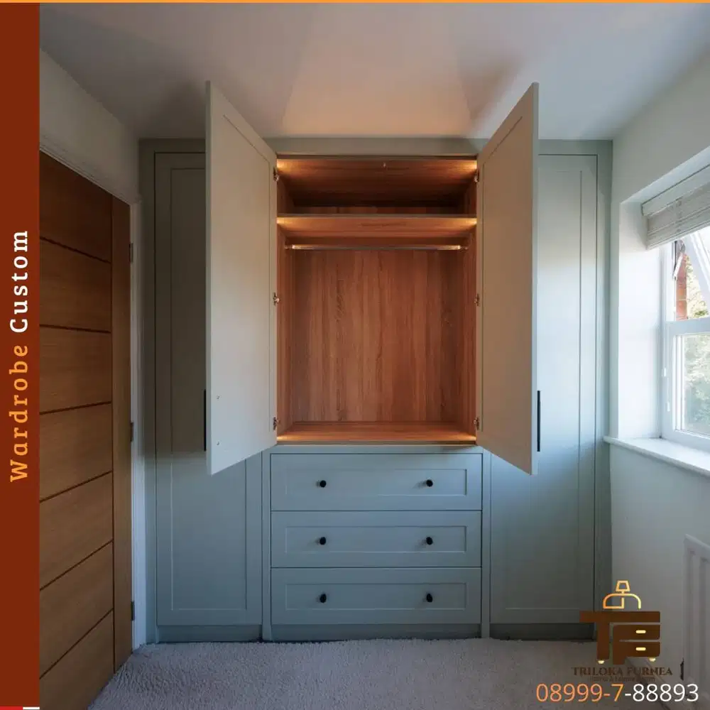 Wardrobe Custom Harga Terjangkau | Triloka Furnea |