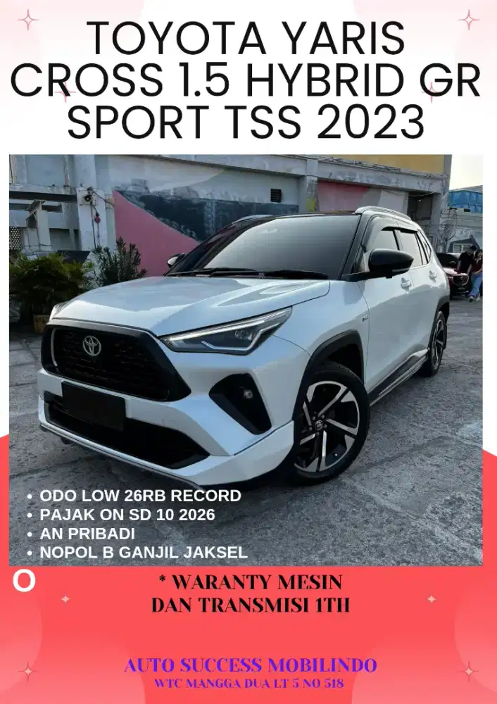 Toyota Yaris Cross 1.5 Hybrid Gr Sport Cvt Tss 2023