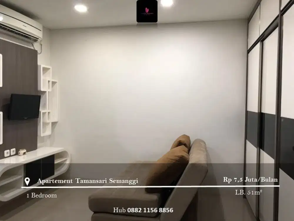 Disewakan Apartement Tamansari Semanggi 1BR Full Furnished