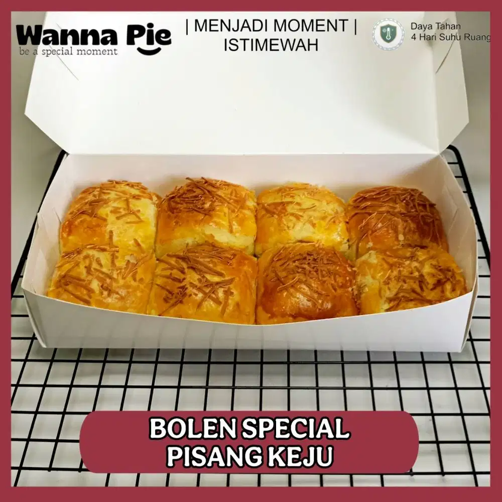 Bolen Spesial Pisang Keju 1 Box isi 8 Pcs - Fresh Siap Kirim