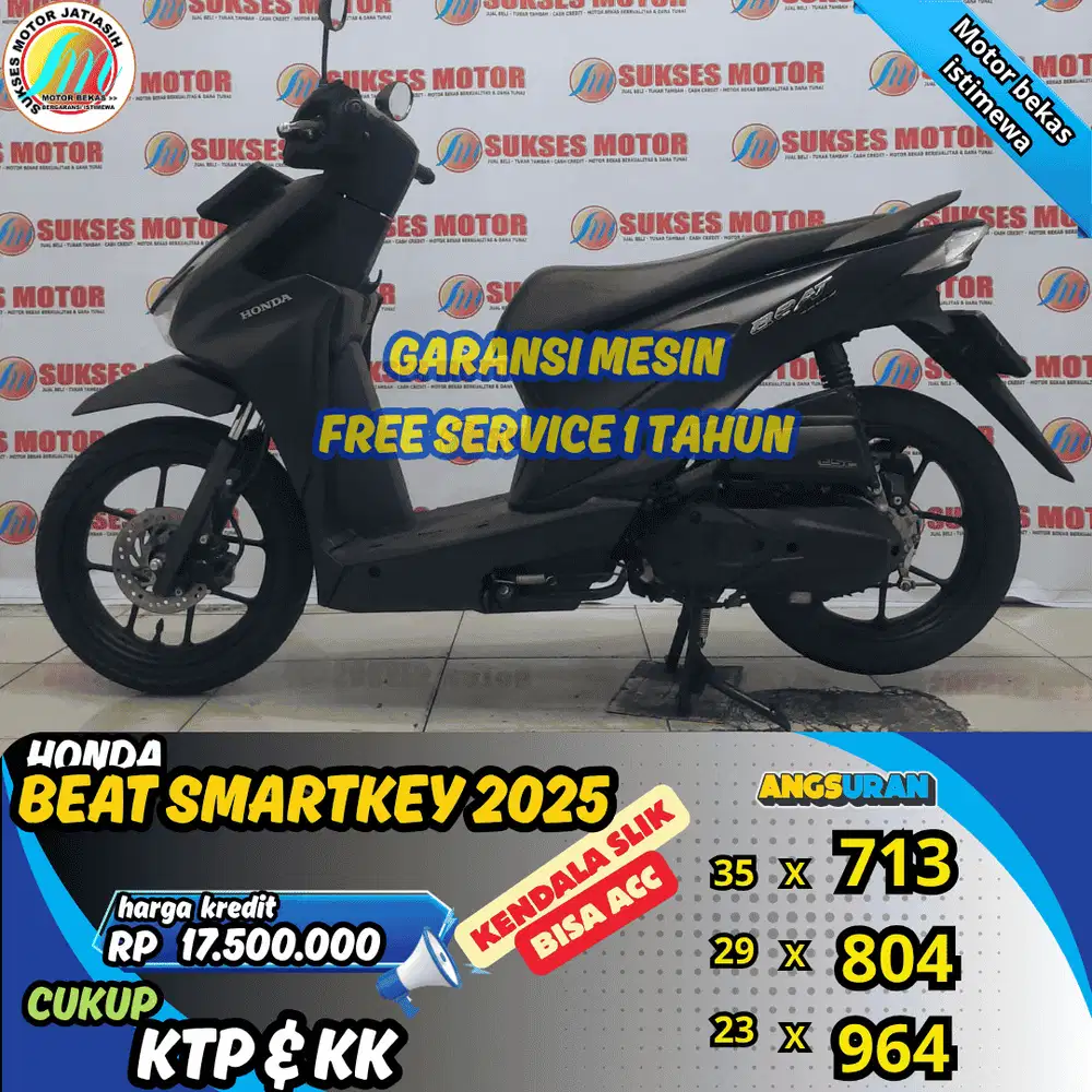 HONDA BEAT SMARTKEY2025 KENDALA SLIK BISA ACC SYRT KTP&KK(SUKSESMOTOR)