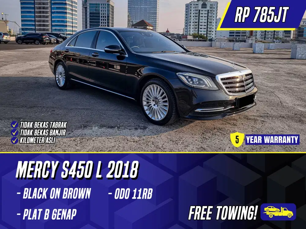 Mercedes Benz S450 L 2018 Black on Brown Hitam Mercy S450L S 450L 450
