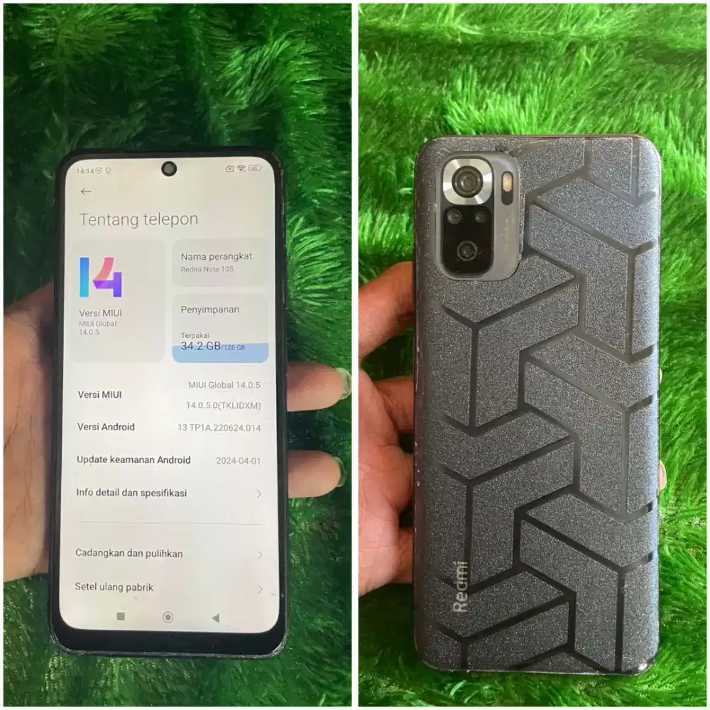 REDMI NOTE 10s
RAM 8/128