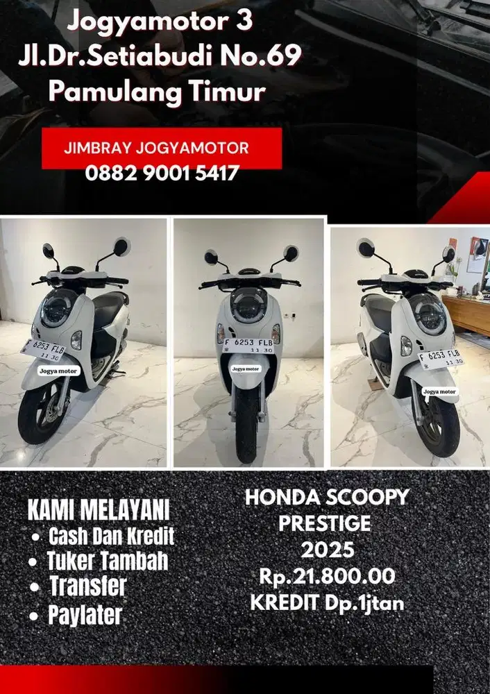 1 - HONDA SCOOPY PRESTIGE Tahun 2025