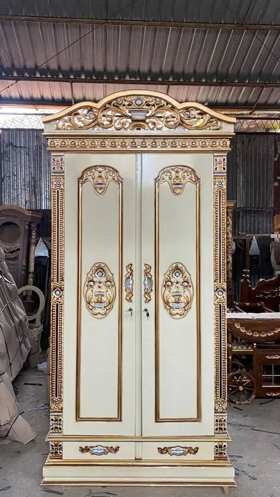 Almari jati pintu 2 solid