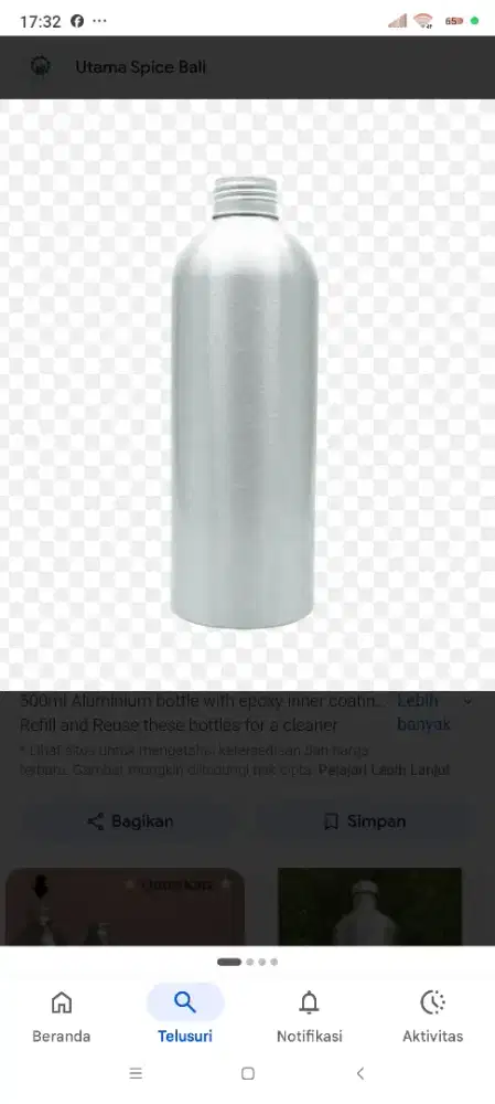 Botol Aluminium 500 ml