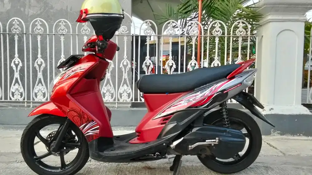 Yamaha Mio Soul Karbu 2010 Merah Bonus Helem Retro Baru