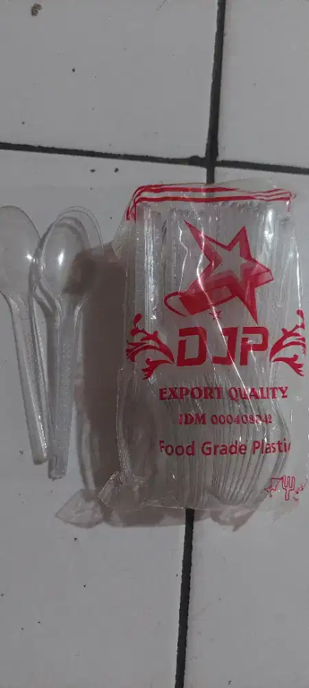 SENDOK TEH PLASTIK / SENDOK SUNDAE PLASTIK BENING TRANSPARANT