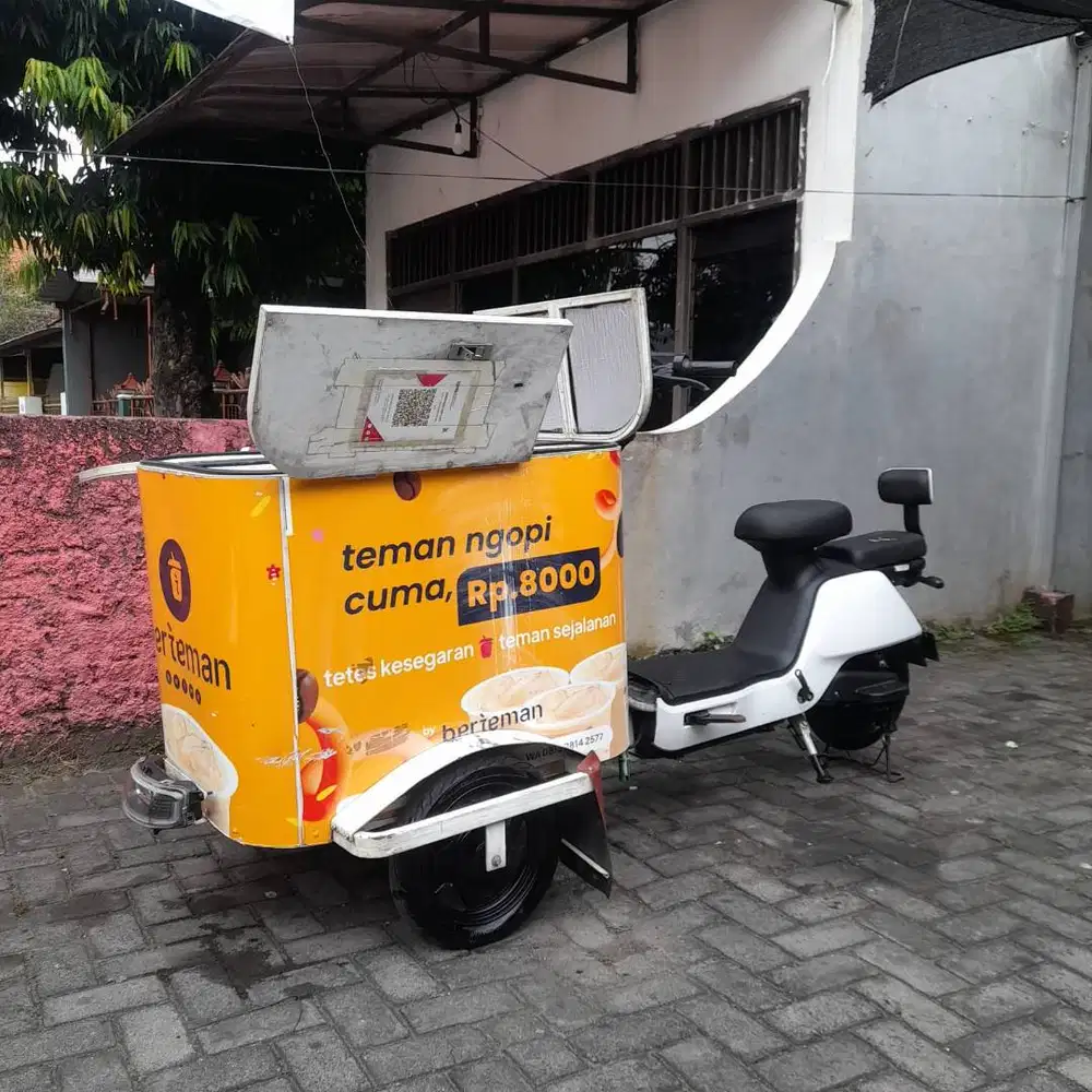 Sepeda Listrik Gerobak Kopi