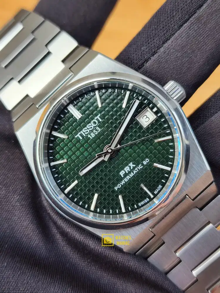 Jam Tangan Original Tissot T Classic PRX Green Automatic Swiss Made