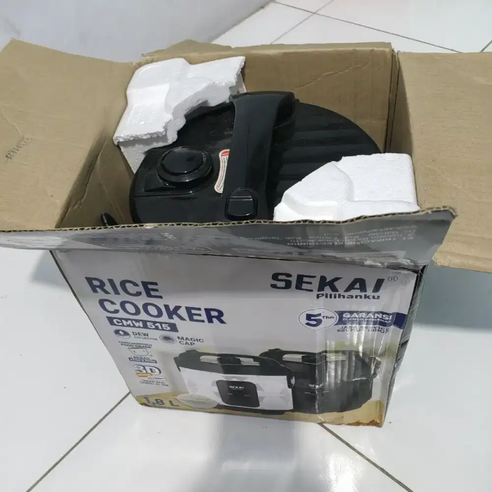 Rice Cooker Sekai CMW 515 + Kompor Portable Sanex