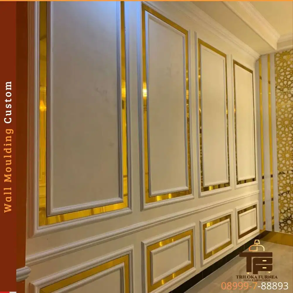 Jasa Wall Moulding Custom Minimalis Modern | Triloka Furnea