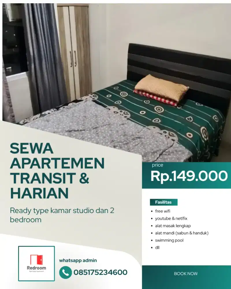 sewa apartemen harian green Pramuka city Jakarta pusat