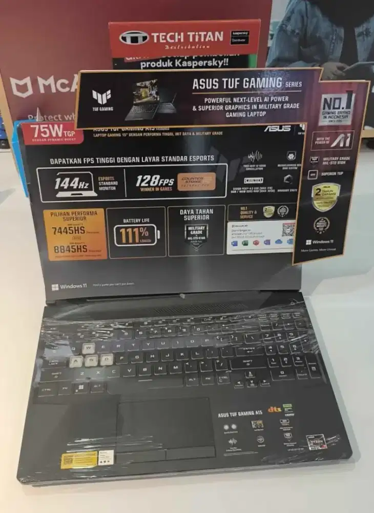ASUS TUFA15 FA506NCR RYZEN 7 7435HS 8GB DDR5 512GBRTX3050-4GB 15.6 FHD