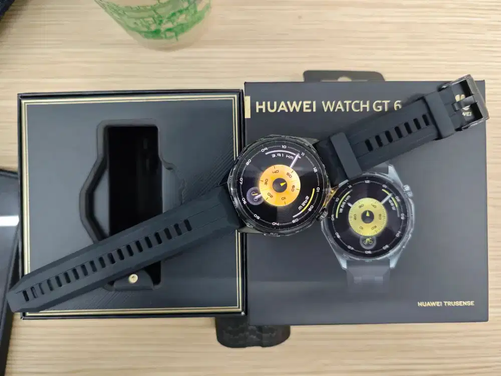 Huawei Watch GT6 46mm Black Like New Garansi Jan 2027