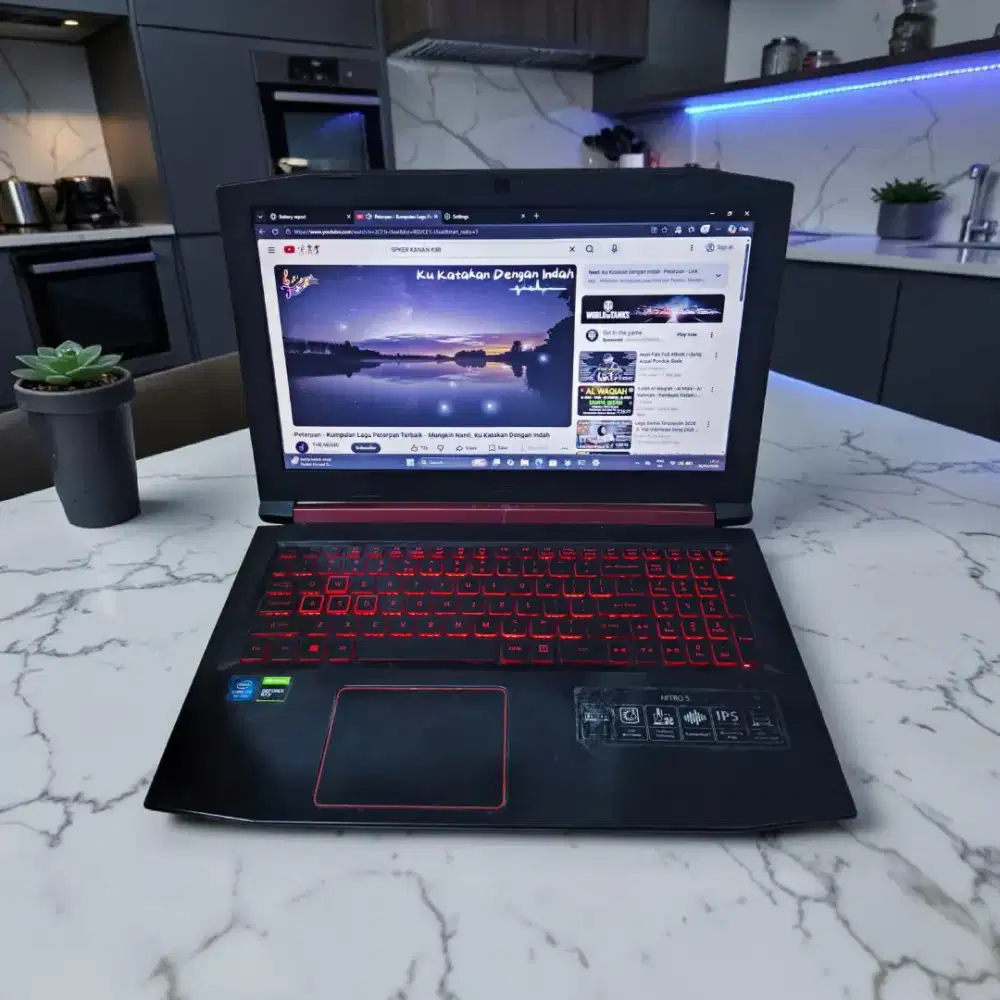 Laptop Design Acer Nitro 5 Core i7 Ram 16/512gb Ssd Dual Vga SiapPakai