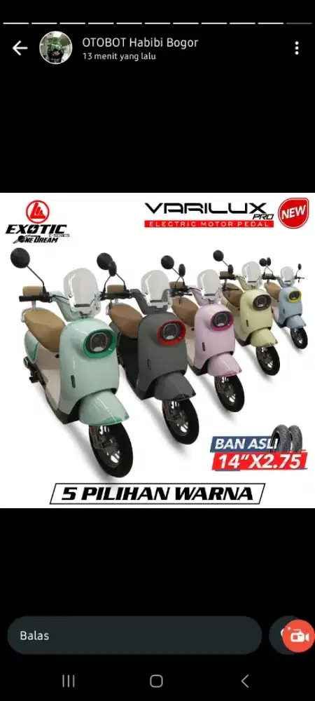 SEPEDA LISTRIK VARILUX PRO