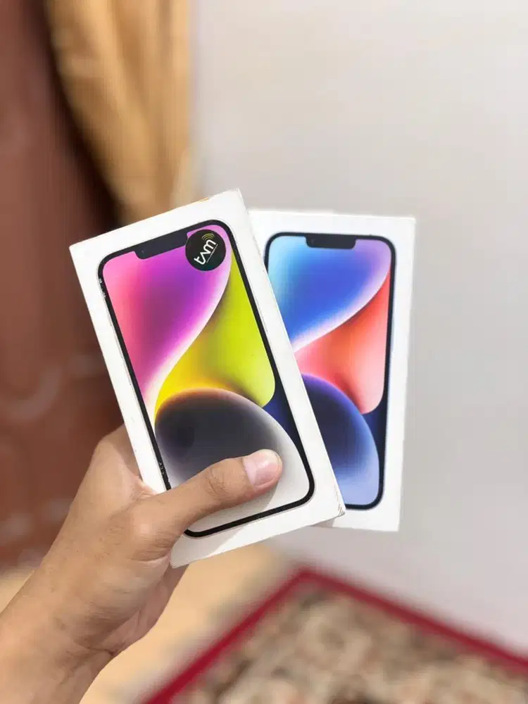 Iphone 14 128gb starlight & blue New segel