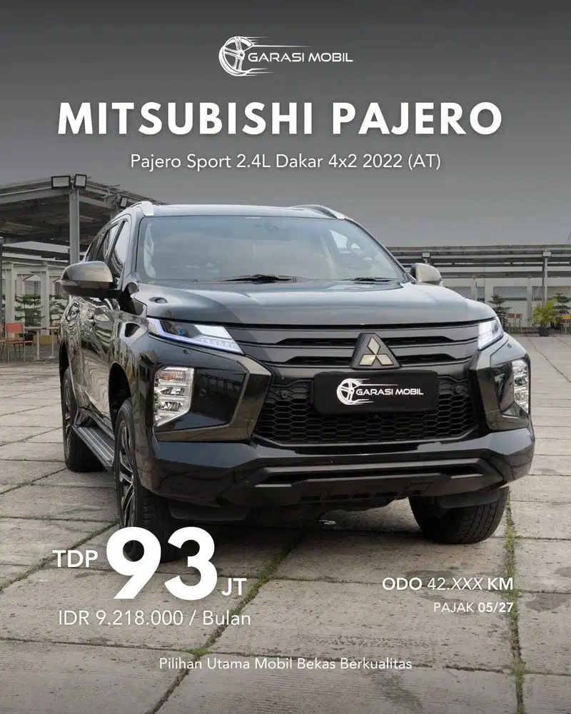 Pajero Sport 2.4L Dakar 4x2 2022 (AT)
